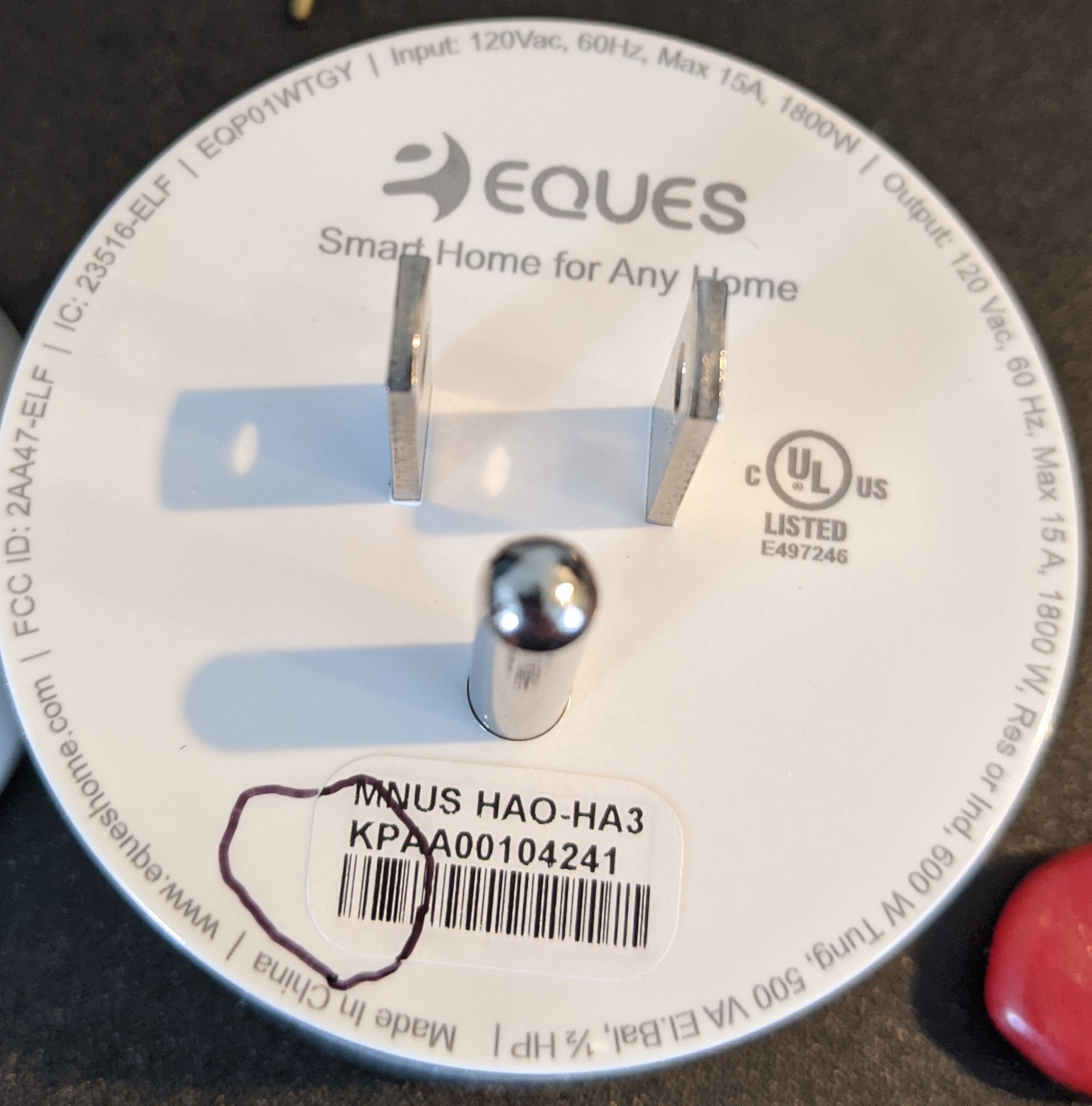 Flash fresh ESP8266 firmware on Eques Elf Smart Plug jdanders github